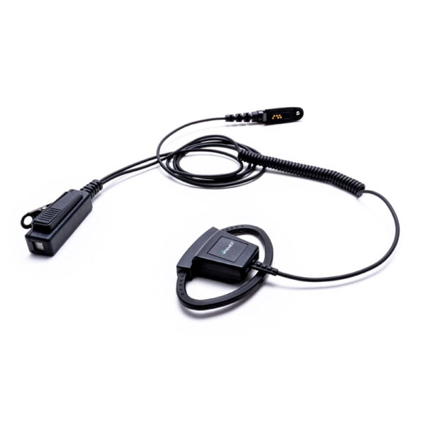 Platinum Series Noise Cancelling 1-Wire Surveillance Kit for Two-Way Radio with Adjustable D-Shaped Ear Hanger