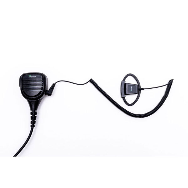 Single-Pin Listen-Only Earpiece for Two-Way Radio Speaker Mic with Adjustable D-Shaped Ear Hanger - Image 3
