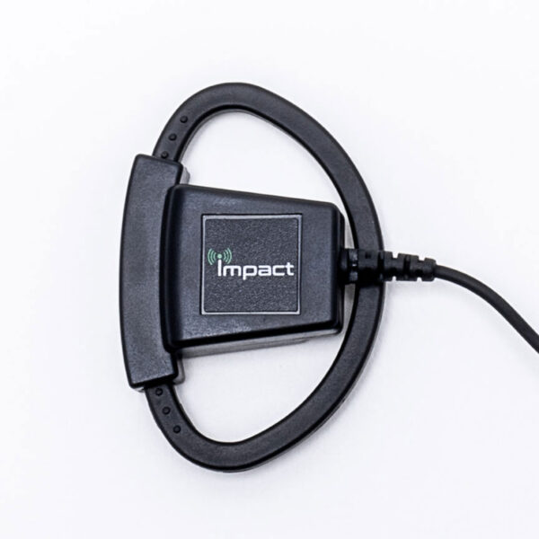 Single-Pin Listen-Only Earpiece for Two-Way Radio Speaker Mic with Adjustable D-Shaped Ear Hanger - Image 4